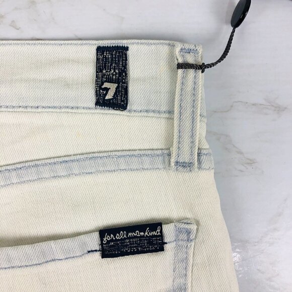 NWT 7 For All Mankind Straight Leg Light Wash Jean 31 - Picture 9 of 13